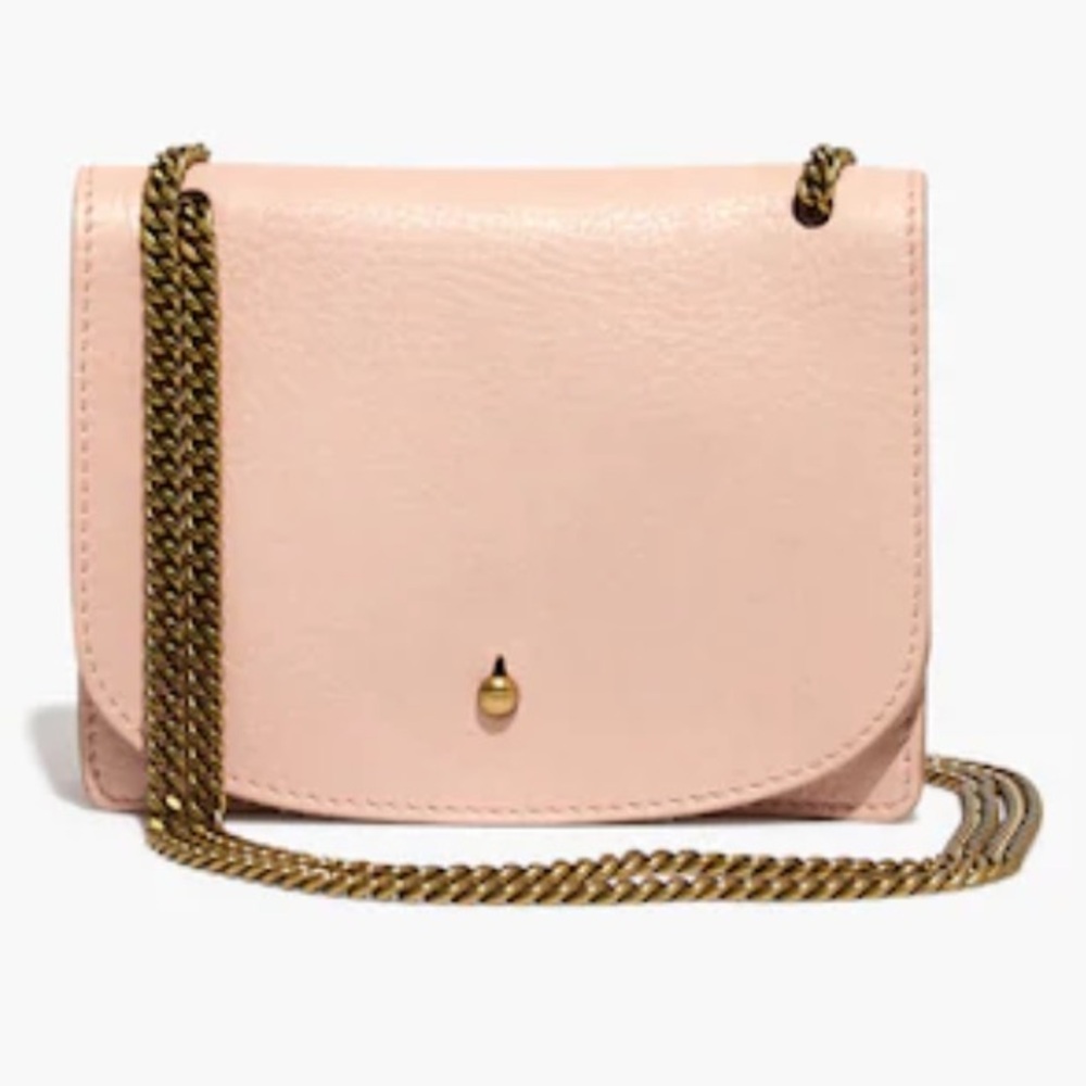Madewell The Chain Crossbody Bag in Sheer Pink NWOT